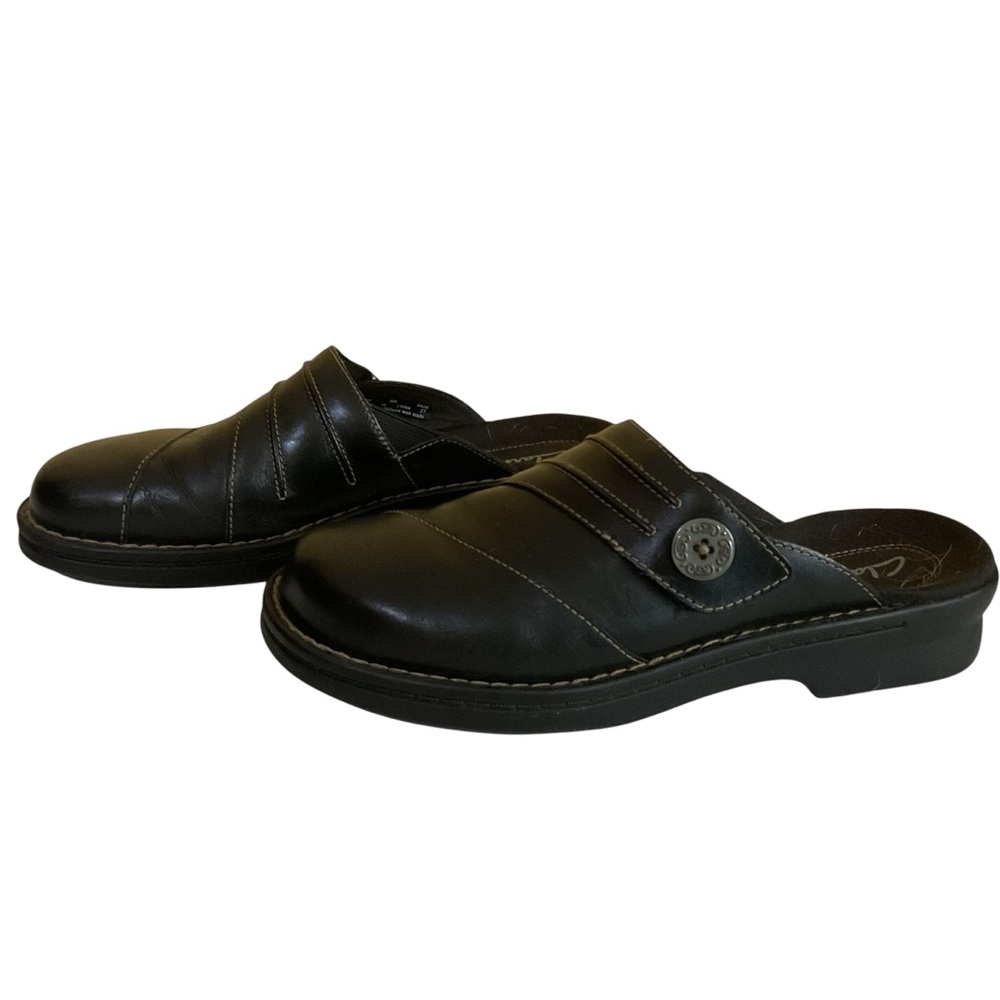 Clarks Patty Beli 35039 Black Mules.  Size 8M